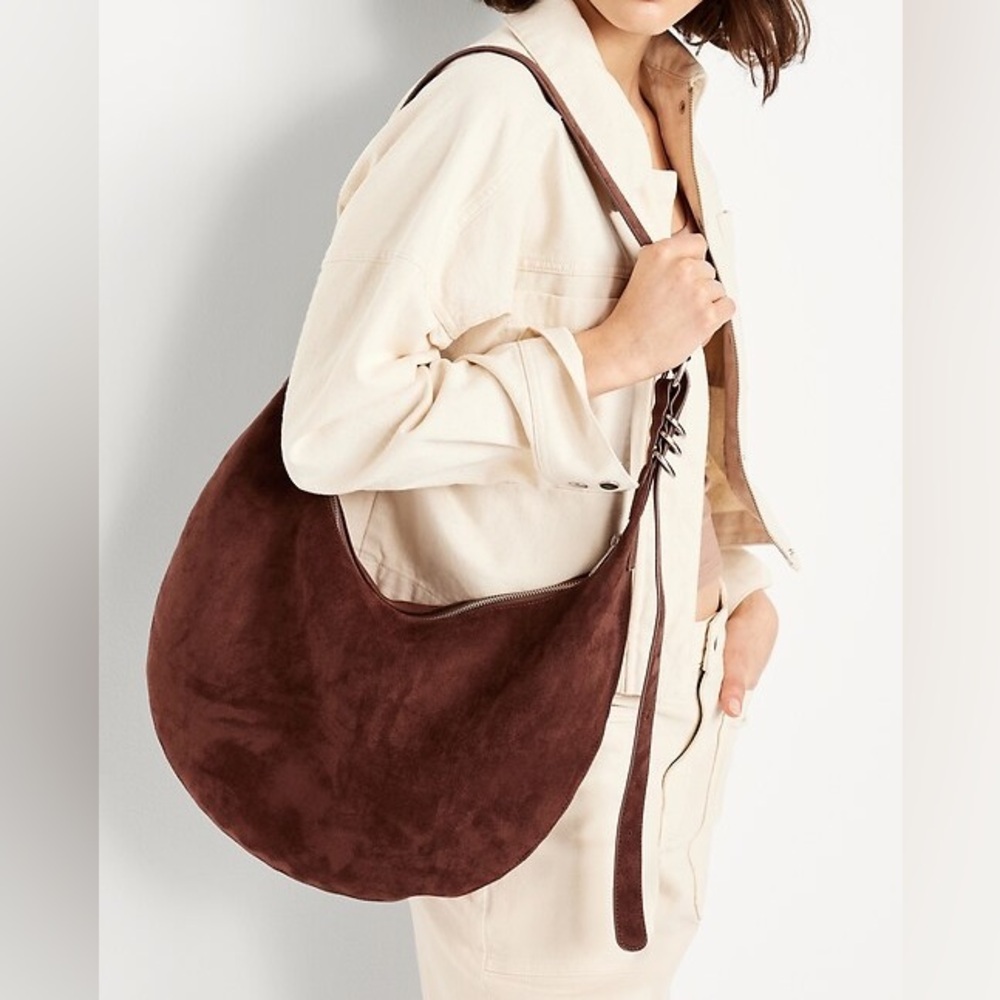 Old Navy Slouchy Suede Hobo Bag